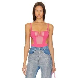 BLUEBELLA Revolve Lingerie Bodysuit 32C Teddy Sexy Barbie Y2K Fuchsia Pink Orla